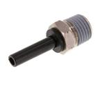 6mm x 1/4 NPT insteekfitting Messing/PA 66 Buitendraad NBR, Verzenden, Nieuw