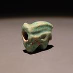 Oud-Egyptisch Faience Udjat Amulet. Ptolemaïsche periode,