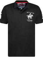 Geographical Norway Polo Kolton Zwart, Verzenden, Nieuw, Zwart