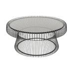 *WOONWINKEL* Kare Design Lisboa Black Ronde Salontafel Zwart, Huis en Inrichting, Tafels | Salontafels, Verzenden, Nieuw