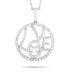 Halsketting - 14 karaat Witgoud, 14K witgouden 0,30 ct, Nieuw