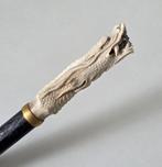 Handsnijwerk van een Japanse Draak Wandelstok - Hertengewei,