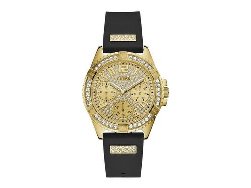 GUESS W1160L1 dames horloge 40 mm - Zwart, Huis en Inrichting, Woonaccessoires | Overige, Zo goed als nieuw, Verzenden