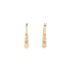 Gouden vintage bamboe oorringen 14 kt, Ophalen of Verzenden, Nieuw