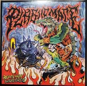 LP gebruikt - Plaguemace - Reptilian Warlords, Cd's en Dvd's, Vinyl | Hardrock en Metal, Zo goed als nieuw, Verzenden