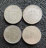 Nederland. Wilhelmina. 1/2 Gulden 1921 , 1922, 1928 en 1930