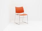Kantinestoel - Casala Curvy - kunststof - oranje - slede, Ophalen of Verzenden, Gebruikt
