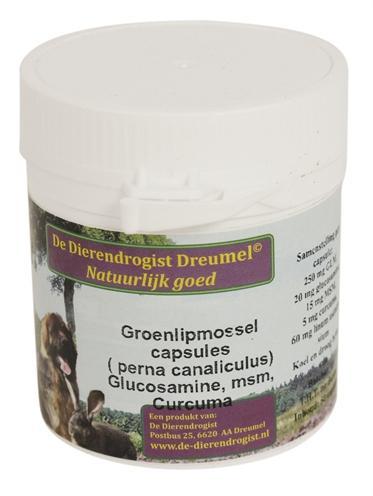 Dierendrogist Groenlipmossel Met Glucosamine / Msm / Curcuma, Dieren en Toebehoren, Dierenvoeding, Verzenden