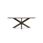 Eettafels Nikki - 200cm - Bruin - 96138 - eettafel, Huis en Inrichting, Nieuw, Overige materialen