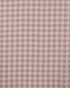 Jacquard Ruit Dusty Roze, Hobby en Vrije tijd, Stoffen en Lappen, Roze, Nieuw