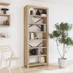 vidaXL Boekenkast met 7 schappen 80x30x200 cm massief, Huis en Inrichting, Kasten | Boekenkasten, Nieuw, 50 tot 100 cm, 25 tot 50 cm