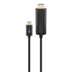 Goobay USB-C naar HDMI 4K 60Hz kabel / zwart - 1,8, Audio, Tv en Foto, Overige Audio, Tv en Foto, Nieuw, Ophalen of Verzenden