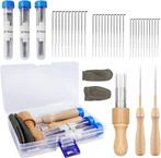 Naaldvilt Starterset met 36 Naalden en Houten Handgrepen -, Diversen, Overige Diversen, Verzenden, Nieuw