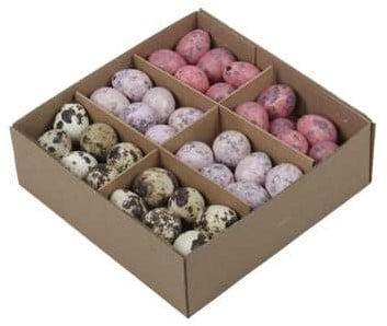 Kwarteleitjesmix pink doos 72 stuks uitgeblazen voor, Hobby en Vrije tijd, Knutselen, Nieuw, Ophalen of Verzenden