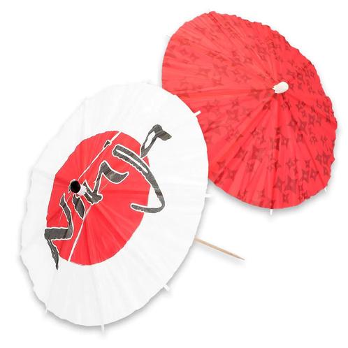 Ninja Parasol Prikkers 18cm, Hobby en Vrije tijd, Feestartikelen, Nieuw, Verzenden