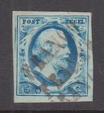 Nederland 1852 - Koning Willem III, plaat II met 3x zeldzame, Gestempeld