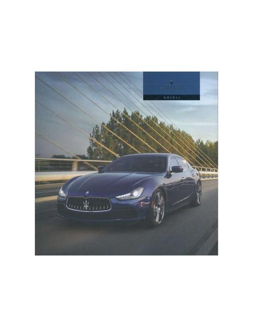 2014 MASERATI GHIBLI BROCHURE DUITS, Boeken, Auto's | Folders en Tijdschriften