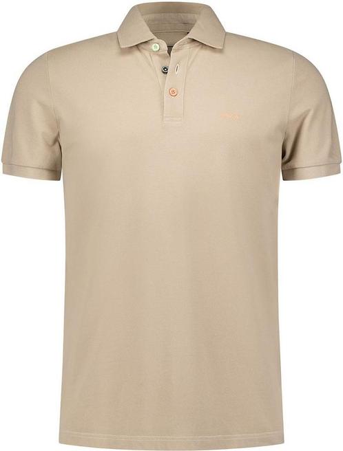 NZA Polo Peter Dessert Sand maat 4XL Heren, Kleding | Heren, Polo's, Bruin, Nieuw, Verzenden