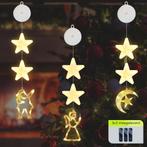 Kerstverlichting Raam Engel, Halve maan, Kerstman - 73-82cm, Diversen, Kerst, Verzenden, Nieuw