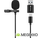Sandberg Streamer USB Clip Microphone, Verzenden, Nieuw