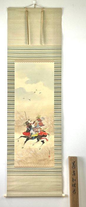 Japanse schildering door onbekende kunstenaar -, Antiek en Kunst, Antiek | Overige Antiek
