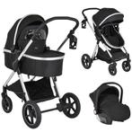 Moni Alina Black Onyx 3-in-1 Combi Kinderwagen incl. i-Size, Verzenden, Nieuw