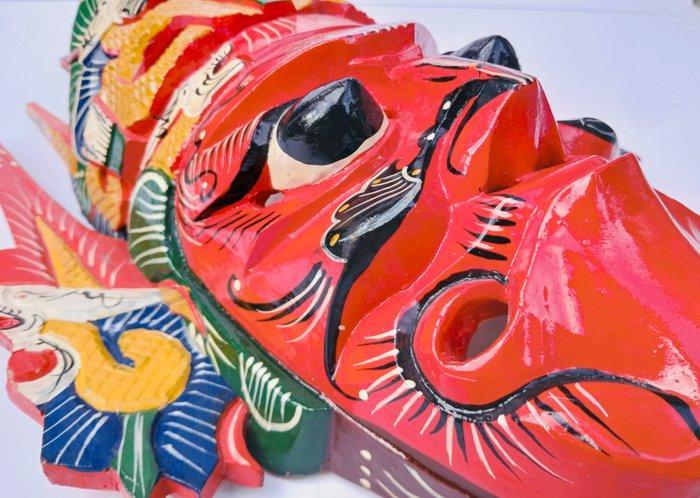 Hout, veelkleurigheid - Aziatisch Zuidoost - Eind 20e eeuw, Antiek en Kunst, Kunst | Niet-Westerse kunst