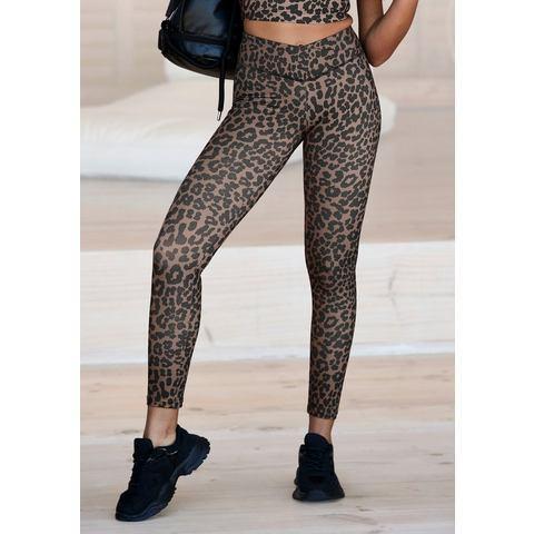 active by Lascana Legging met all-over print, Kleding | Dames, Broeken en Pantalons, Nieuw, Verzenden