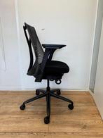 Refurbished Herman Miller Sayl - Zwarte Bureaustoel, Verzenden, Zwart, Zo goed als nieuw, Bureaustoel