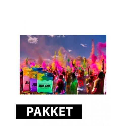 Holi kleurpoeder pakket met 3 kleuren type 1 - Kleurpoeder, Hobby en Vrije tijd, Feestartikelen, Ophalen of Verzenden