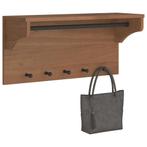 vidaXL Wandkapstok SANDNES 87x30x42 cm massief grenenhout, Huis en Inrichting, Woonaccessoires | Kapstokken, Verzenden, Nieuw