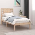 vidaXL Bedframe massief hout 90x190 cm, 90 cm, Eenpersoons, Bruin, Verzenden