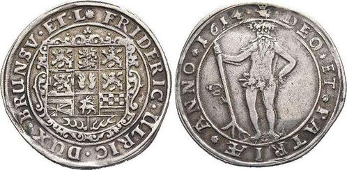 1/2 taler, daalder 1614 Braunschweig-wolfenbuettel Friedr..., Postzegels en Munten, Munten | Europa | Niet-Euromunten, Verzenden