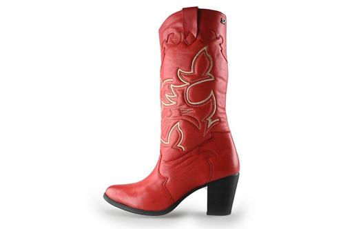 Lazamani Cowboy laarzen in maat 40 Rood | 10% extra korting, Kleding | Dames, Schoenen, Rood, Zo goed als nieuw, Verzenden