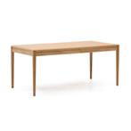 *WOONWINKEL* Kave Home Lenon Uitschuifbare Eettafel Eikenhou, Verzenden, Nieuw