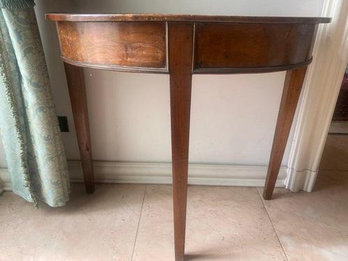 Wandtafel - Walnoot - console met geheim, Antiek en Kunst, Antiek | Overige Antiek