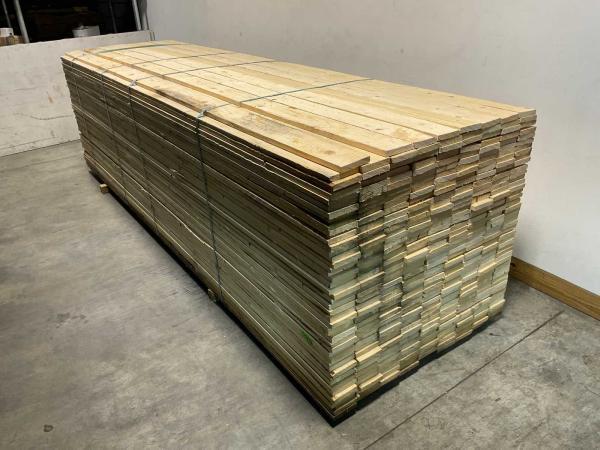 Veiling - 50x Vuren plank ruw 420x12,5x2,2cm, Doe-het-zelf en Verbouw, Hout en Planken