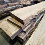 Eiken Planken wandplank salontafel badmeubel boomstammeubel, Doe-het-zelf en Verbouw, Hout en Planken, Ophalen, 25 tot 50 mm, Eiken