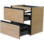 Wiesbaden Lotus Onderkast Met 2 Laden - 60x45.2cm - Naturel, Ophalen of Verzenden, Nieuw