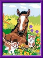 Schilderen op Nummer - Paard met Kittens | Ravensburger -, Hobby en Vrije tijd, Schilderen, Nieuw, Verzenden