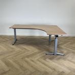 Oka hoekbureau (rechts) 200x160 cm,  Beuken-Grijs, Ophalen of Verzenden, Gebruikt, Bureau