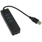 USB naar RJ45 Gigabit LAN adapter met USB3.0 hub -, Computers en Software, Netwerk switches, Nieuw, Ophalen of Verzenden