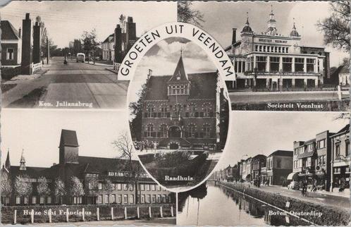 VEENDAM - Meerluik Groeten uit Veendam, Verzamelen, Ansichtkaarten | Nederland, Verzenden