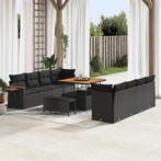 vidaXL 11-delige Tuinbankenset met kussens poly rattan, Tuin en Terras, Verzenden, Nieuw, Rotan