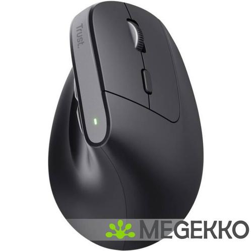 Trust Bayo+ Draadloze Ergonomische Muis Zwart, Computers en Software, Muizen, Nieuw, Verzenden