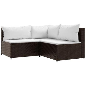 Bruine Rattan Loungeset | Tweedekansje | Tuinplezier beschikbaar voor biedingen