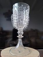 Wijnglas - Glas - Versierd, Antiek en Kunst, Antiek | Glas en Kristal