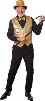 2dekans | Dressforfun Paillettenvest heren goud M -, Ophalen of Verzenden, Zo goed als nieuw