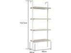 Wandrek ladder boekenkast Stoer - industrieel metaal hout -, Huis en Inrichting, Verzenden, Nieuw