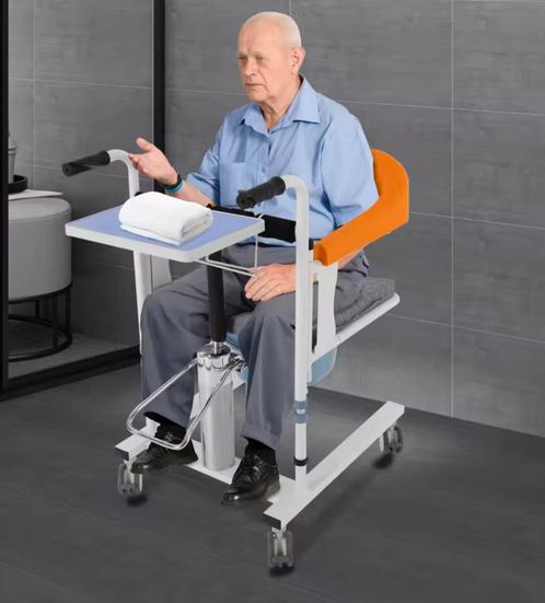 Hydraulische Transferstoel – Verstelbare Zorgstoel 100kg, Huis en Inrichting, Stoelen, Nieuw, Verzenden